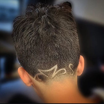 Design de coupe de cheveux
