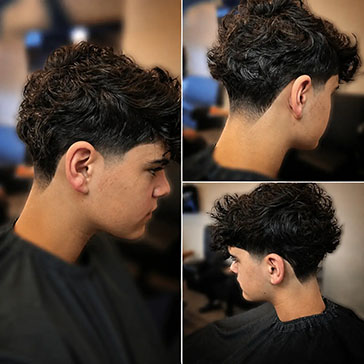Montage de coiffures pour hommes